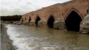 پل هفت چشمه‌ (داش کسن) اردبیل | عکس آدرس پل هفت چشمه